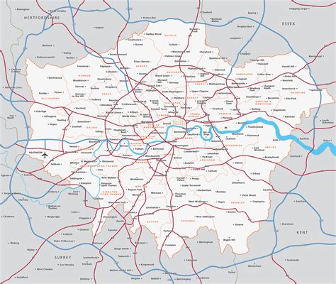 Greater London (United Kingdom): Boroughs .